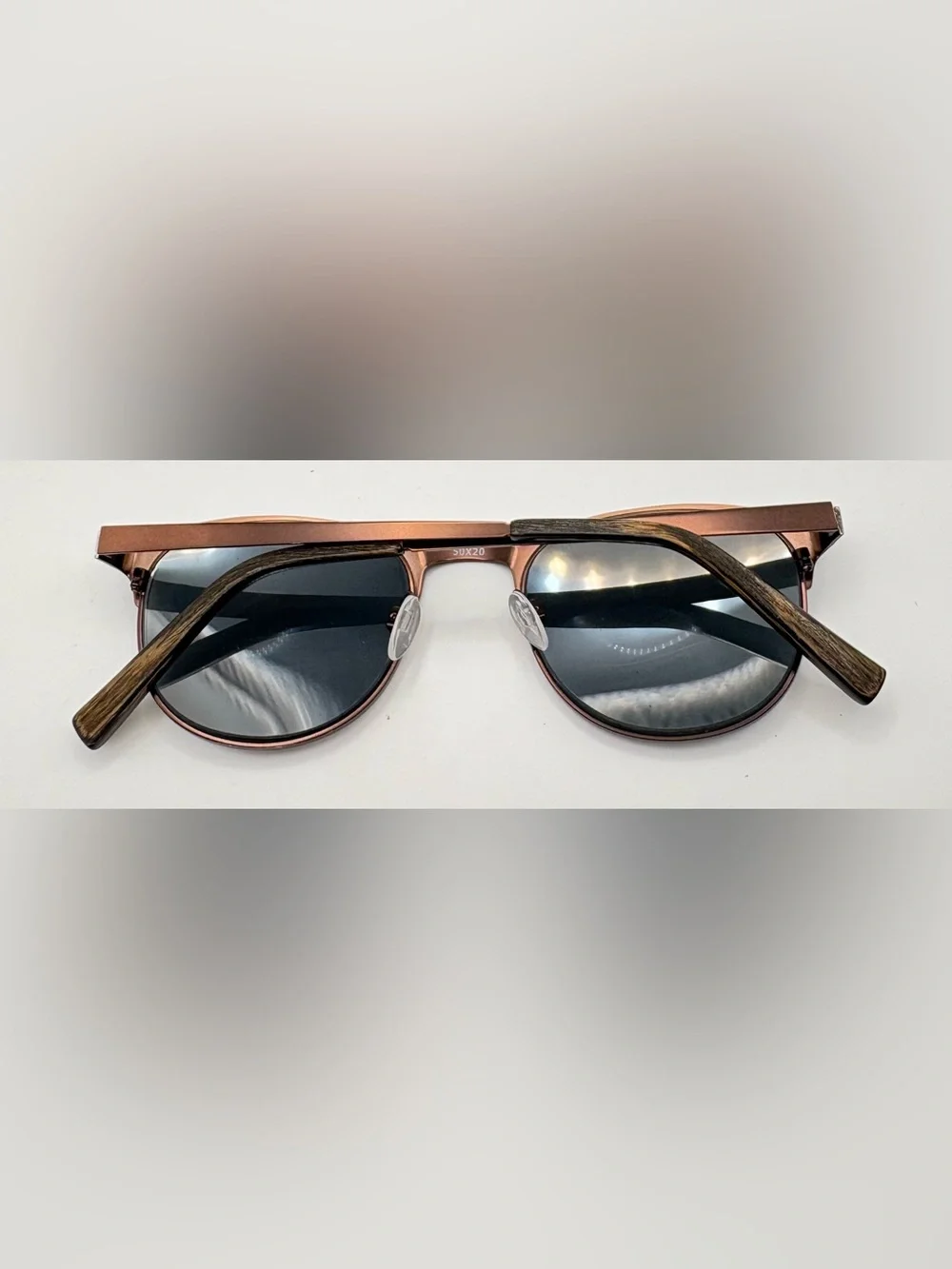 Beverly Hills Polo Club BHPC48 Brown Oval Metal Sunglasses Frames Only